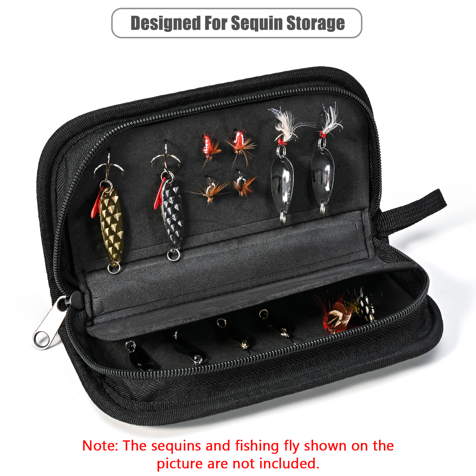 EVA Fishing Sequins Storage Ba - Fishing Lure Spoon บทวิจารณ์และราคา