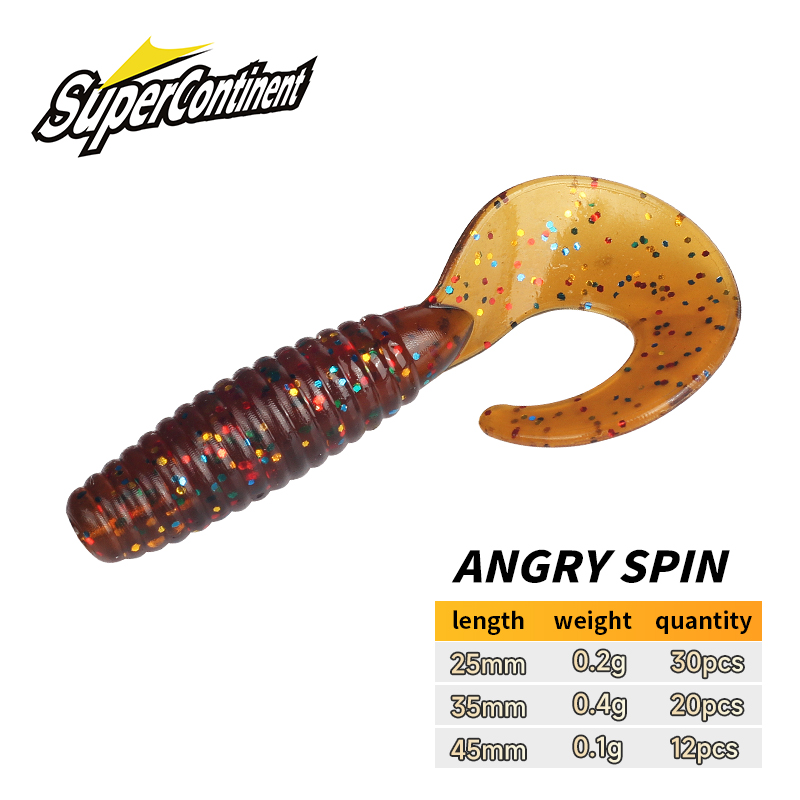 Supercontinent Soft Bait angry - Fishing Lure Soft Plastic บทวิจารณ์และราคา