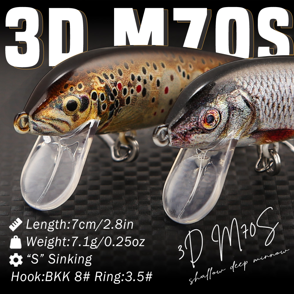 B&U Fishing Lures Sinking Minn - Fishing Lure Swimbait บทวิจารณ์และราคา