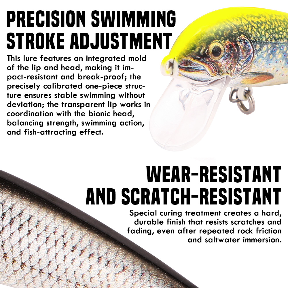 B&U Fishing Lures Sinking Minn - Fishing Lure Swimbait บทวิจารณ์และราคา