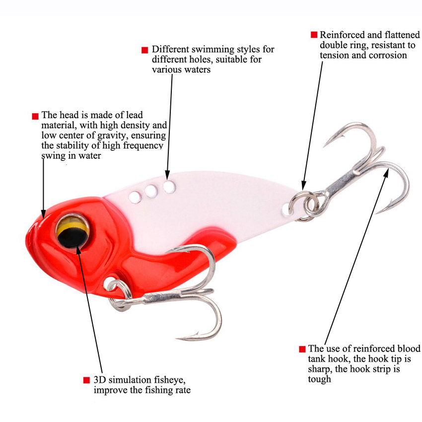 6pcs Metal VIB Fishing Lures 7 - Fishing Lure Blade Bait บทวิจารณ์และราคา