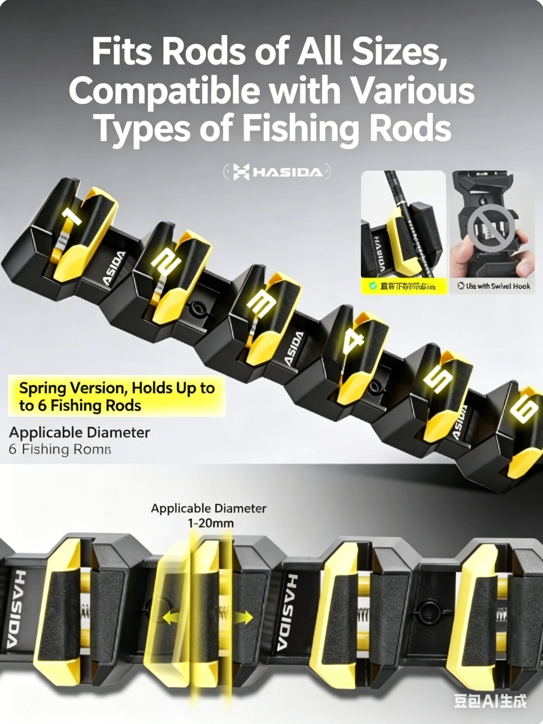 HISTAR Soft Rubber Wall-Mounte - Fishing Lure Accessories บทวิจารณ์และราคา
