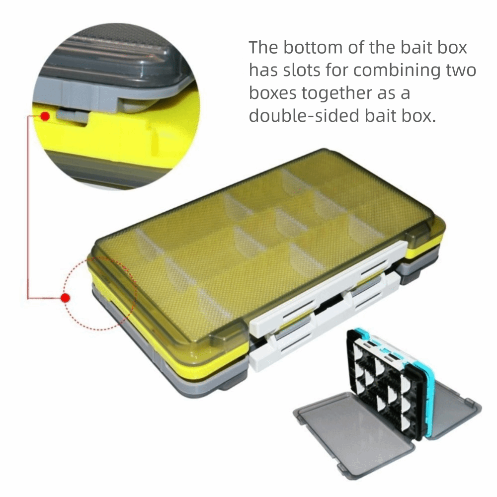 Double Side Fishing Tackle Box - Fishing Lure Spinner บทวิจารณ์และราคา
