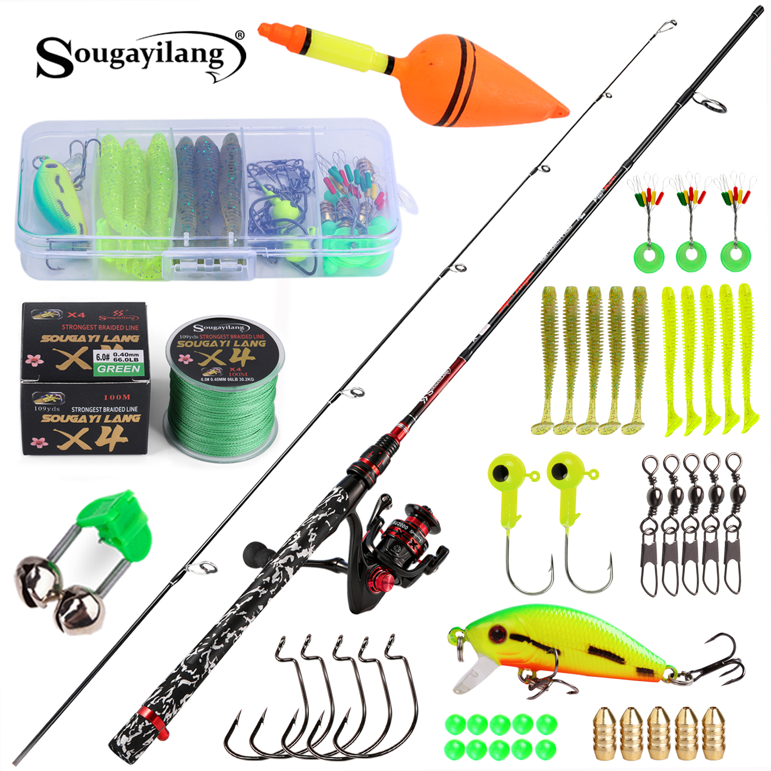 Sougayilang Spinning Fishing R - Fishing Lure Topwater บทวิจารณ์และราคา