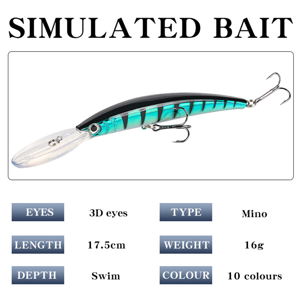 Long Tongue Minnow Fishing Lur - Fishing Lure Jerkbait บทวิจารณ์และราคา