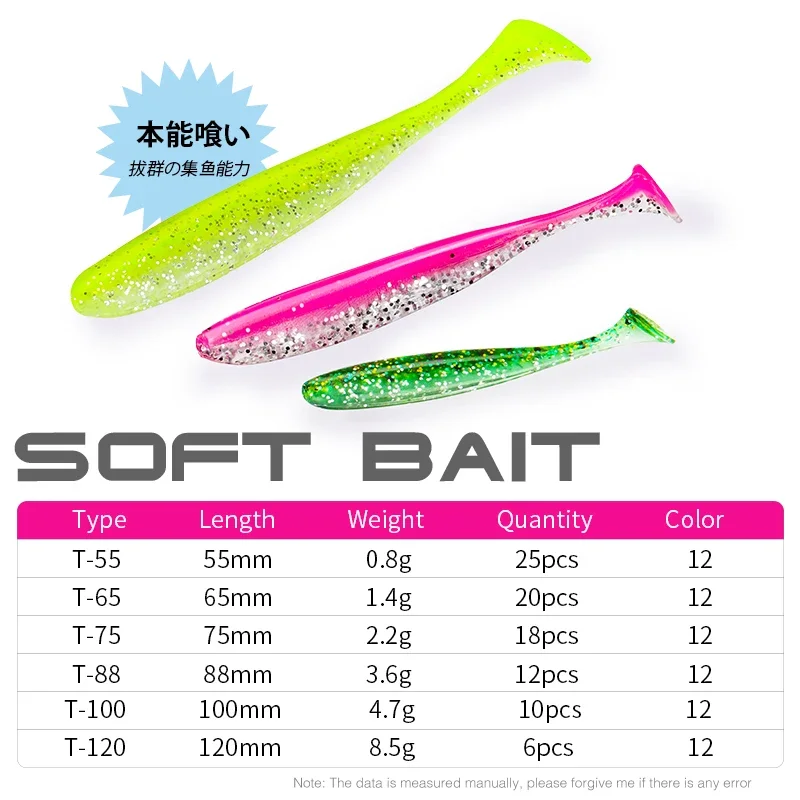 TSURINOYA NEW SIZE 100mm 120mm - Fishing Lure Soft Plastic บทวิจารณ์และราคา