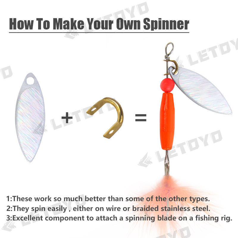 LETOYO 100pcs Folded Clevises  - Fishing Lure Spinnerbait บทวิจารณ์และราคา
