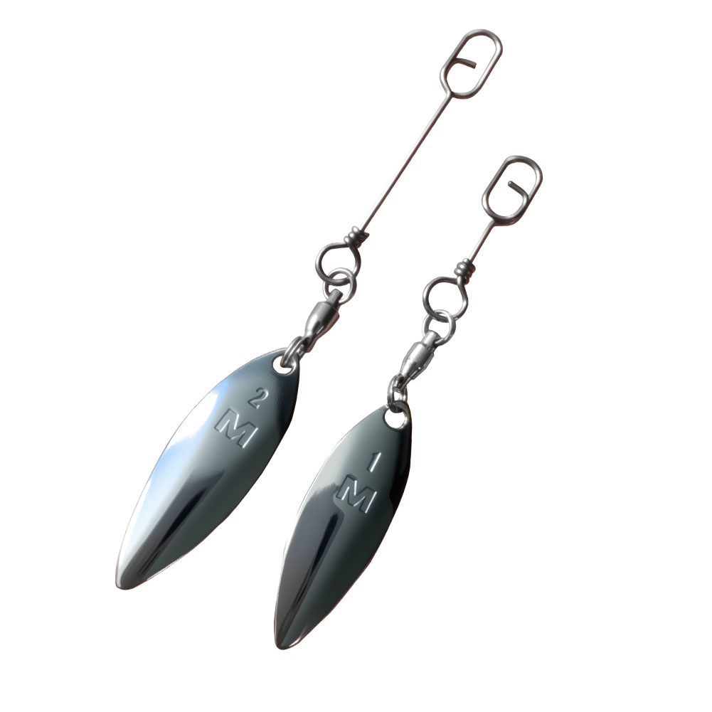 10pcs Willowleaf Blades Spinne - Fishing Lure Blade Bait บทวิจารณ์และราคา