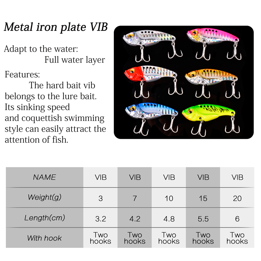 6pc/lot  7/10/15/20G Hard Meta - Fishing Lure Blade Bait บทวิจารณ์และราคา