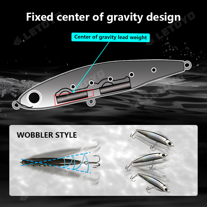 LETOYO Sinking Pencil 17g 12g- - Fishing Lure Swimbait บทวิจารณ์และราคา