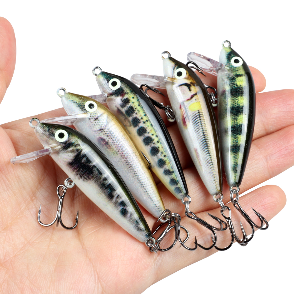 5cm 5g Sinking Minnow Wobblers - Fishing Lure Jerkbait บทวิจารณ์และราคา