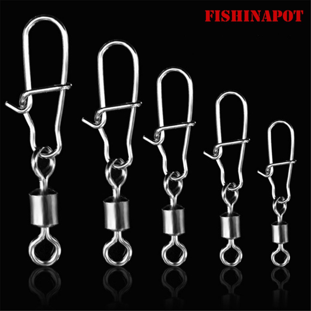 FISHINAPOT 30pcs/lot 2#-10# St - Fishing Lure Spinner บทวิจารณ์และราคา