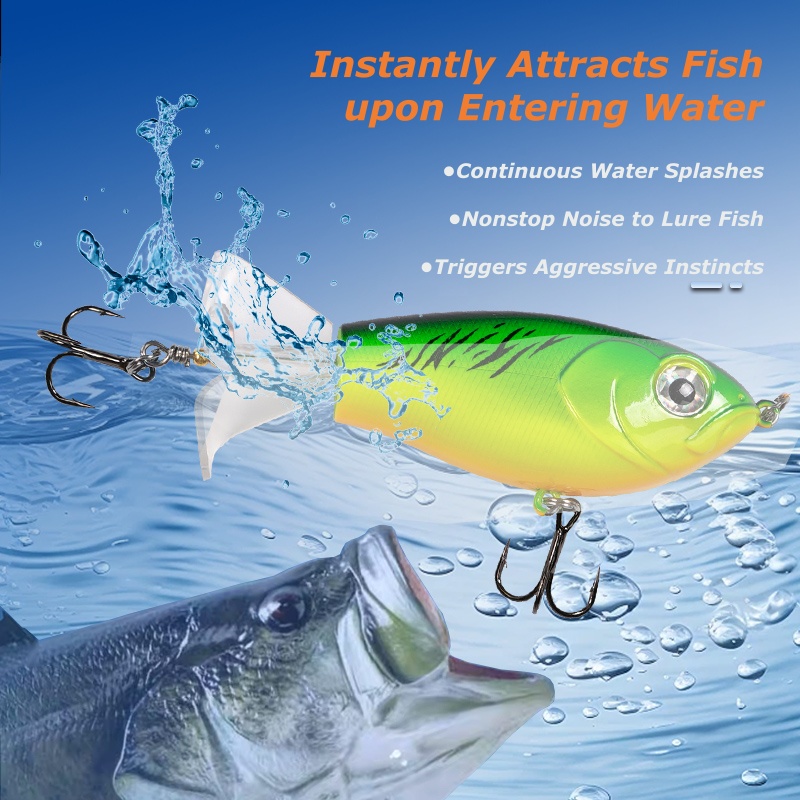 Wondersee 3-Blade Topwater Fis - Fishing Lure Blade Bait บทวิจารณ์และราคา
