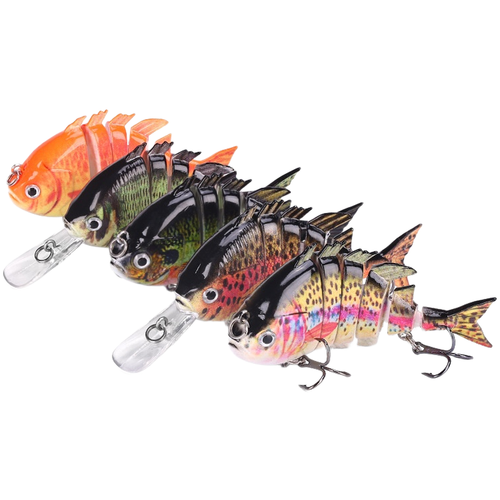 5Pcs 6 Section Fishing Lure Ha - Fishing Lure Swimbait บทวิจารณ์และราคา