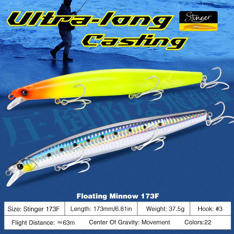 TSURINOYA Shore Fishing STINGE - Fishing Lure Crankbait บทวิจารณ์และราคา