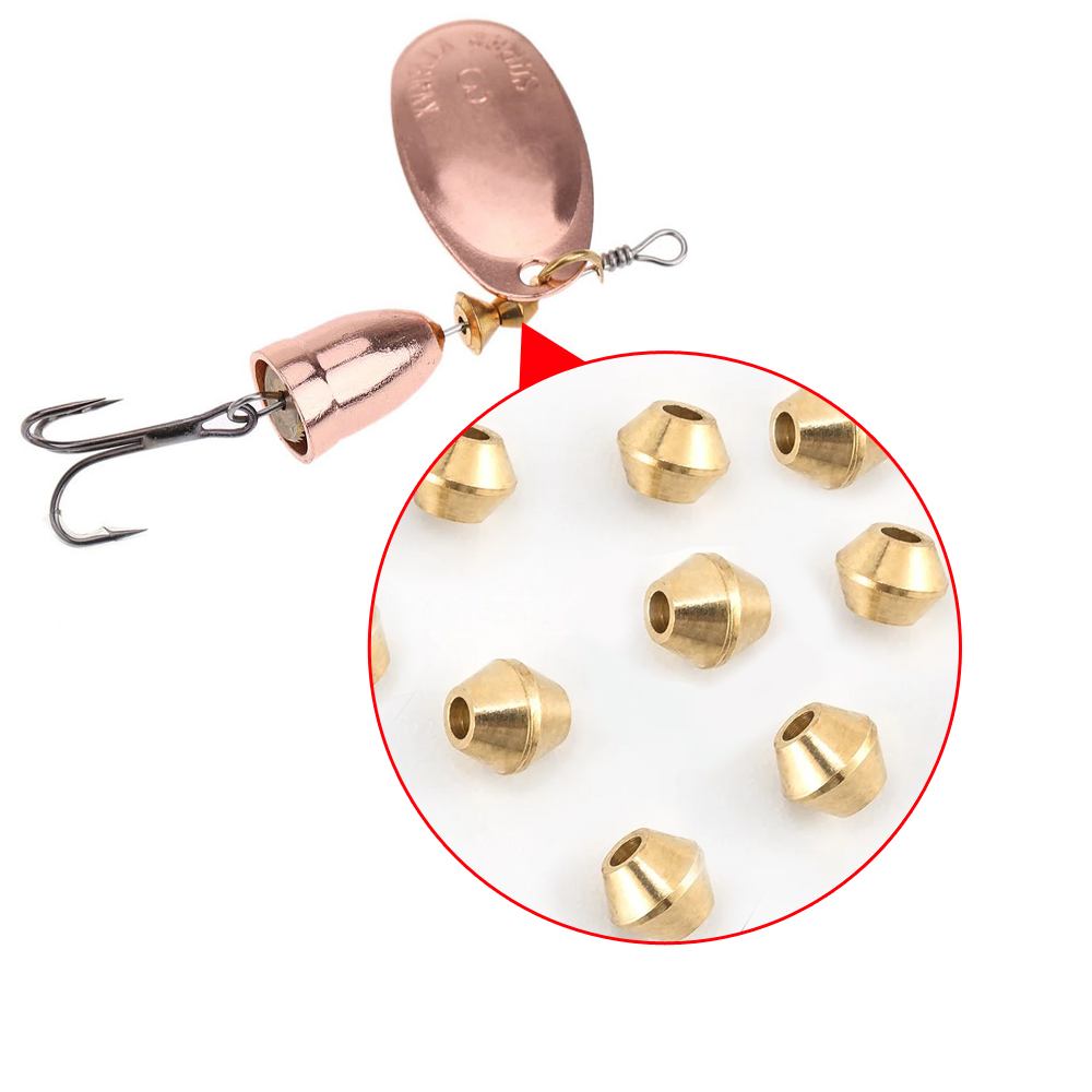 40pcs DIY Lure Brass Fishing B - Fishing Lure Spinnerbait บทวิจารณ์และราคา
