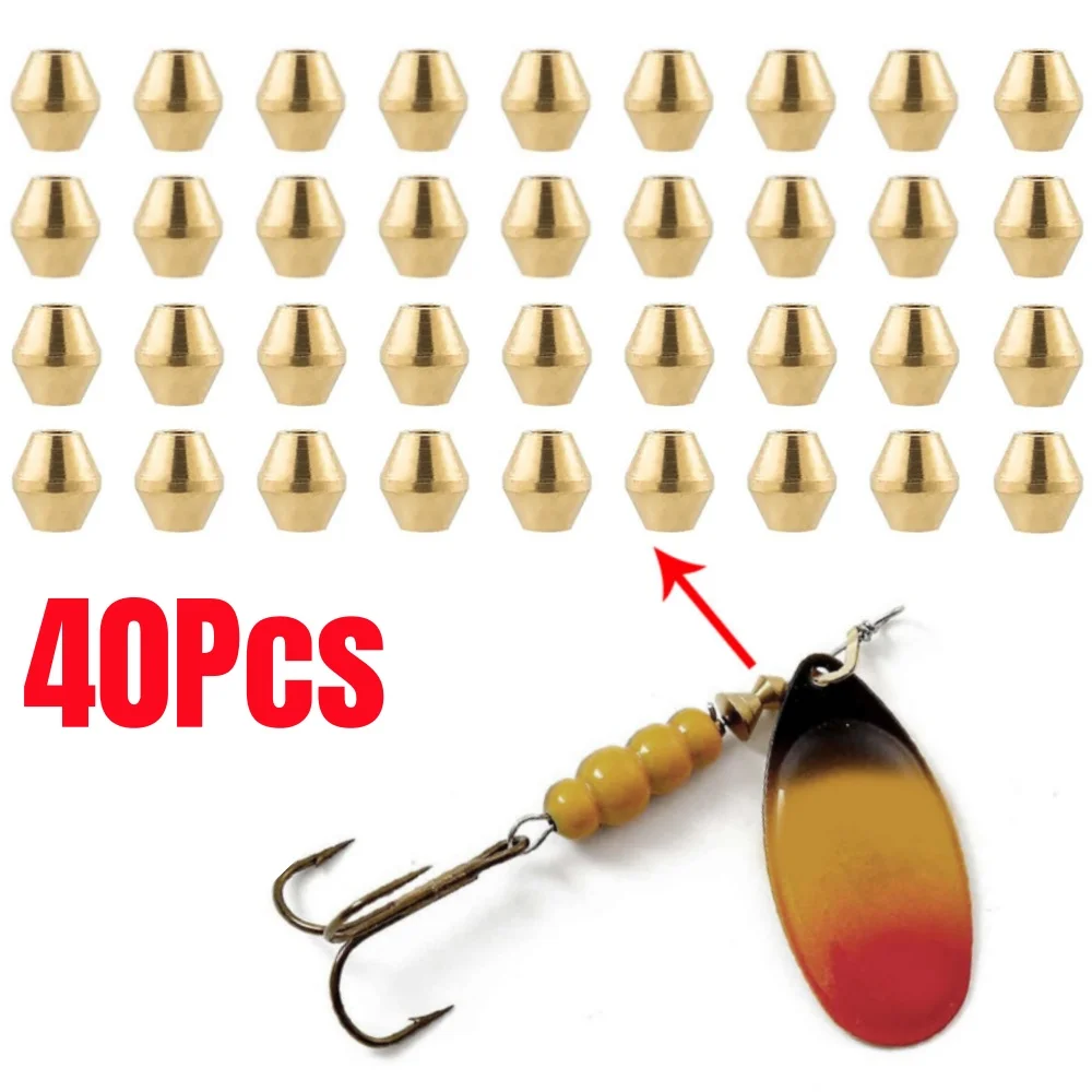 40pcs DIY Lure Brass Fishing B - Fishing Lure Spinnerbait บทวิจารณ์และราคา