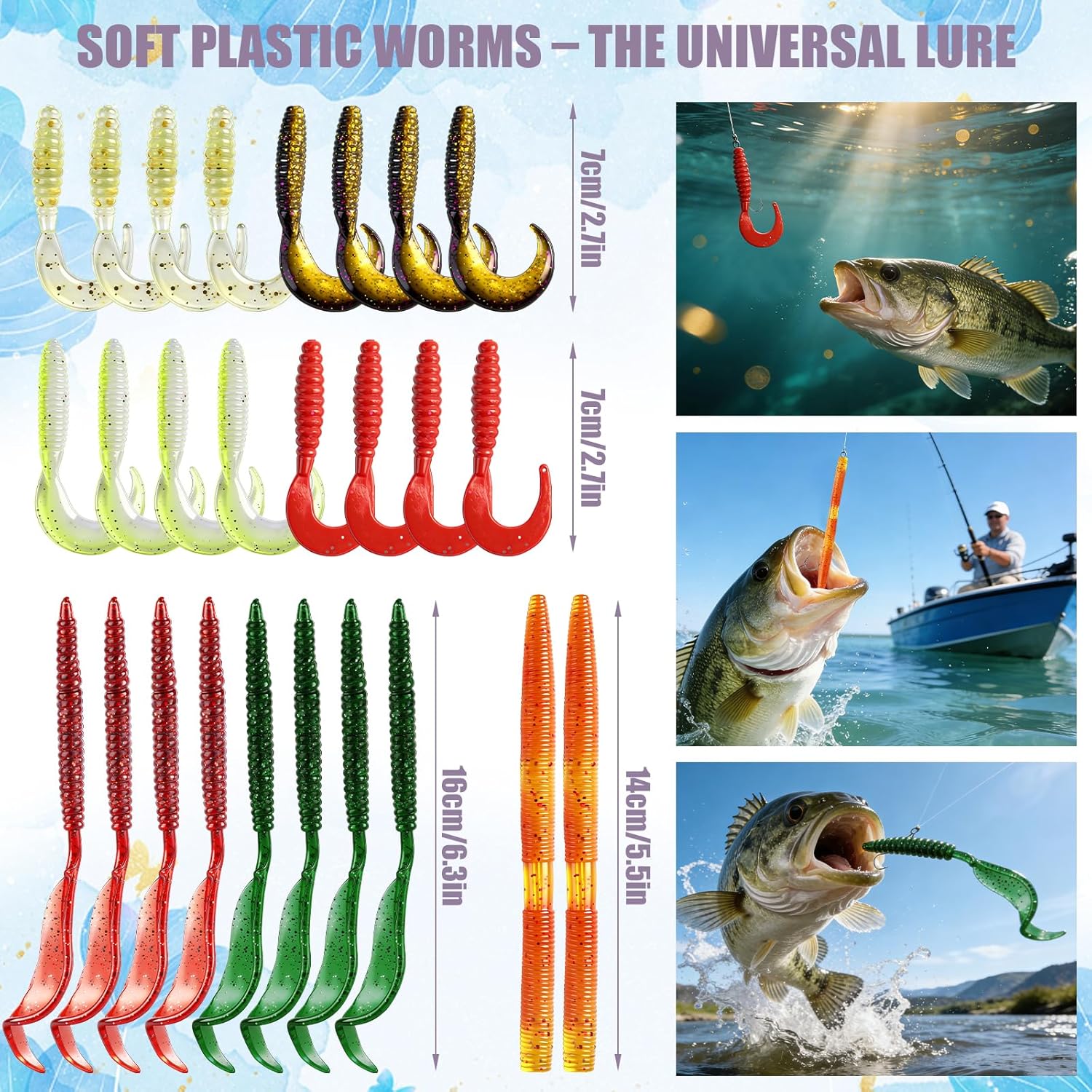 71Pcs Fishing Lures Kit with T - Fishing Lure Crankbait บทวิจารณ์และราคา
