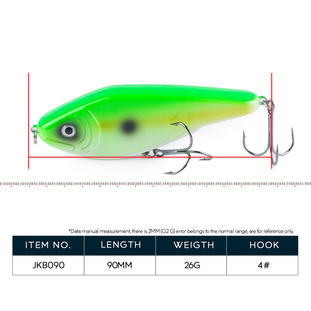 Hanlin NEW Glide Jerkbait 90mm - Fishing Lure Swimbait บทวิจารณ์และราคา