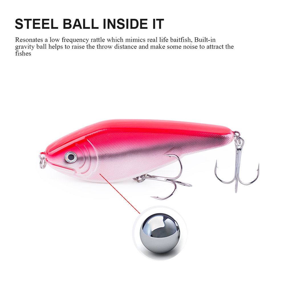 Hanlin NEW Glide Jerkbait 90mm - Fishing Lure Swimbait บทวิจารณ์และราคา