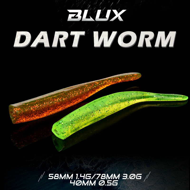 BLUX New Dart Worm Soft Bait 5 - Fishing Lure Spoon บทวิจารณ์และราคา