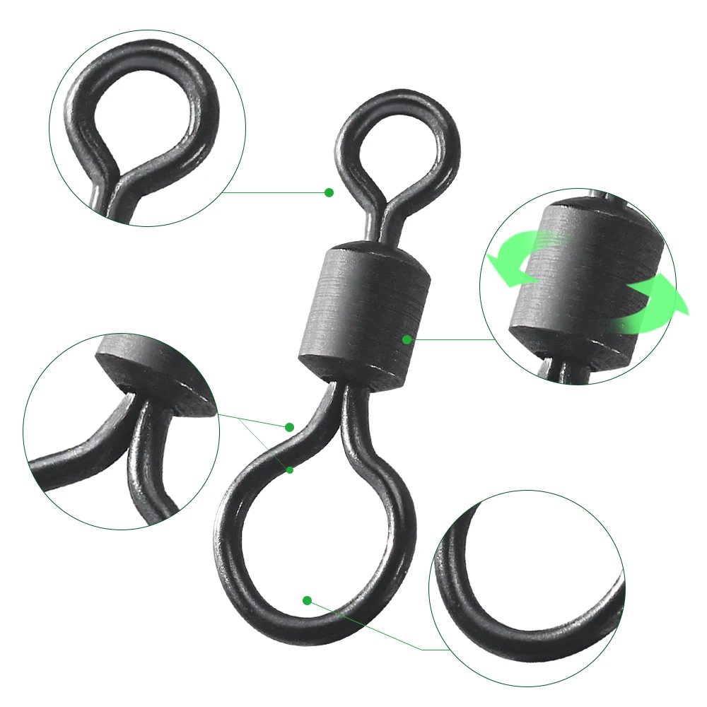 100pcs Carp Fishing Swivel Big - Fishing Lure Accessories บทวิจารณ์และราคา