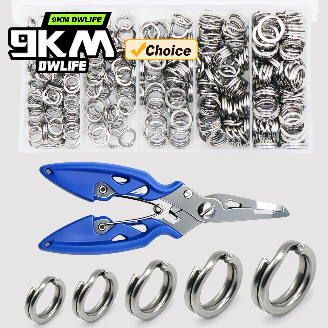9KM Fishing Split Rings with P - Fishing Lure Kit บทวิจารณ์และราคา