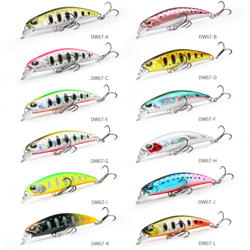 TSURINOYA  Sinking Minnow 60S  - Fishing Lure Jerkbait บทวิจารณ์และราคา