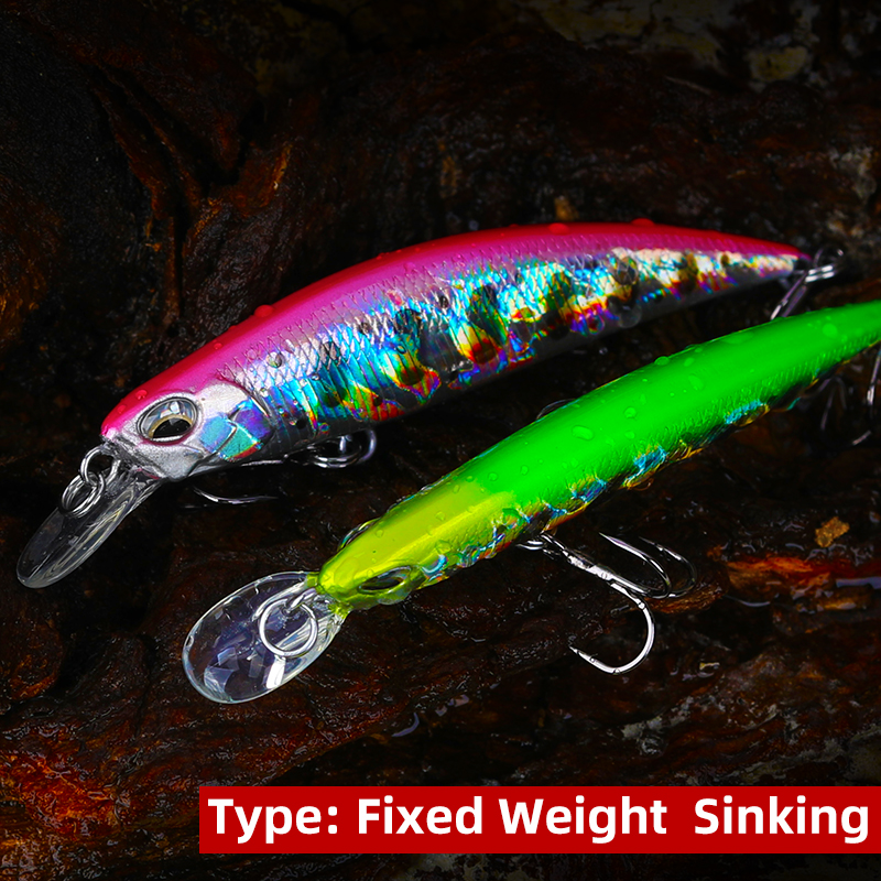 TSURINOYA Sinking Minnow Long  - Fishing Lure Jerkbait บทวิจารณ์และราคา