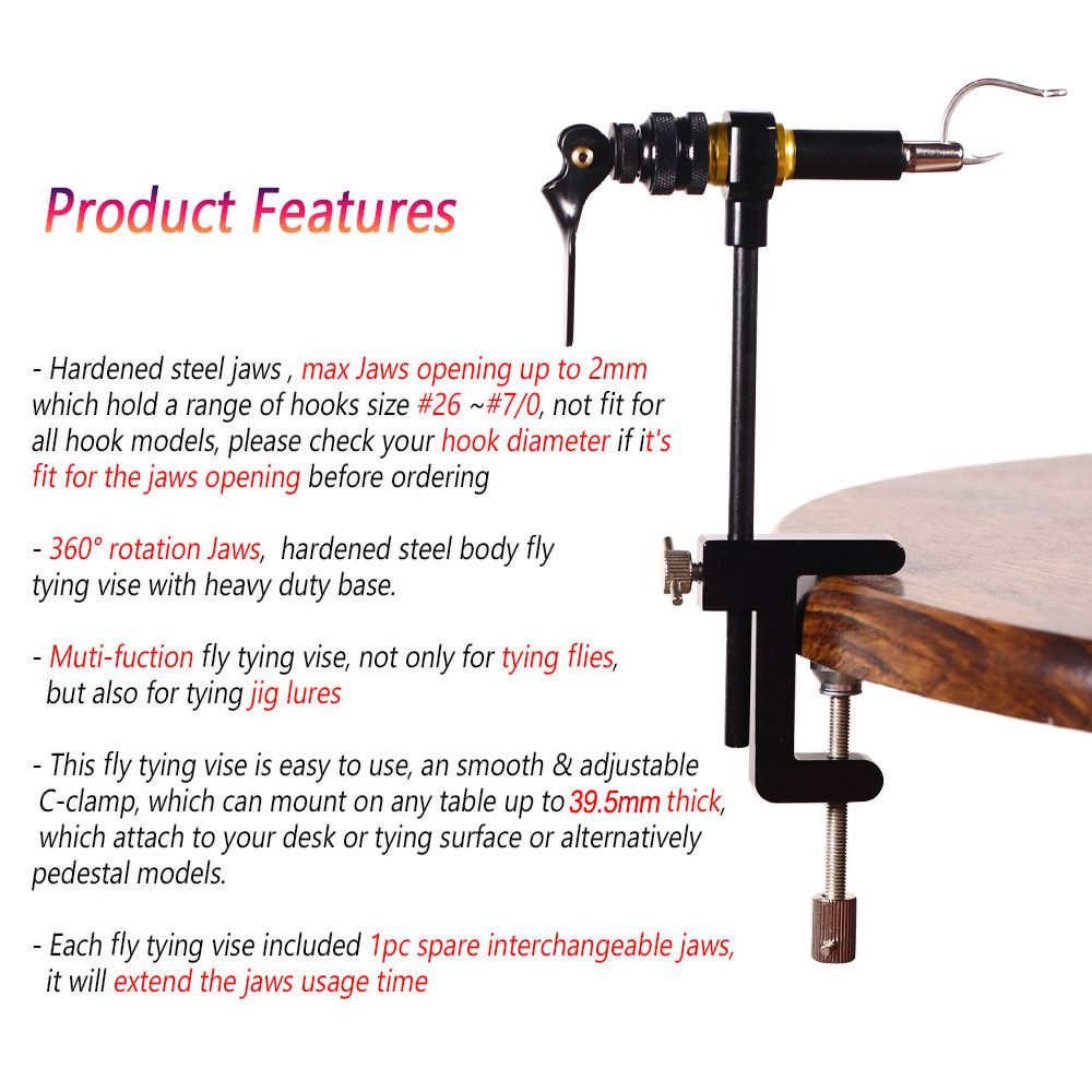 Bimoo 360° Rotation C-Clamp Fl - Fishing Lure Spinner บทวิจารณ์และราคา