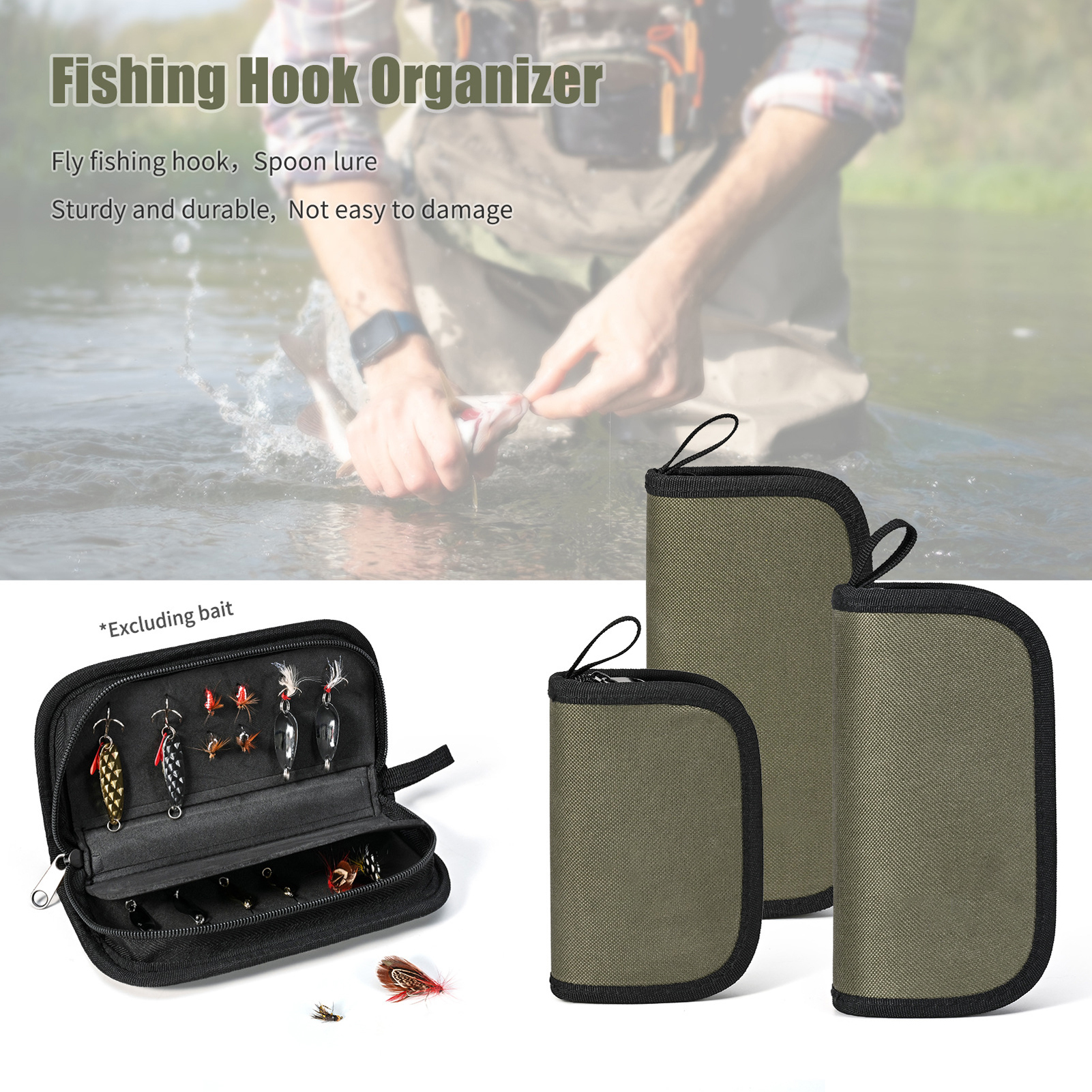 EVA Fishing Sequins Storage Ba - Fishing Lure Spoon บทวิจารณ์และราคา