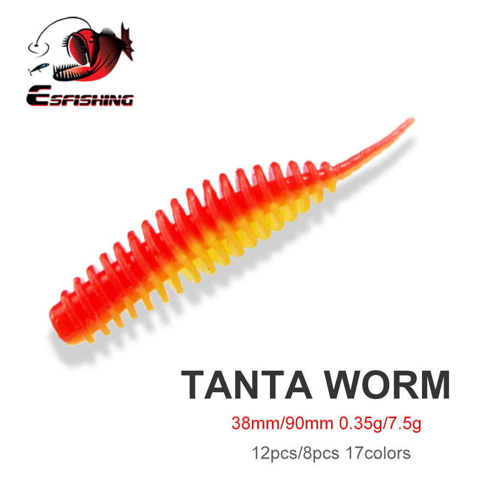 ESFISHING Fishing Tiny Worm Ba - Fishing Lure Soft Plastic บทวิจารณ์และราคา