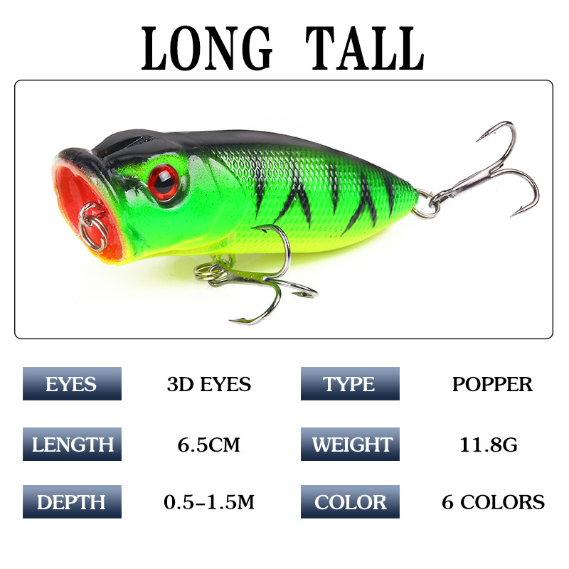 6pcs 6colors（opp bag）/5pcs 5co - Fishing Lure Popper บทวิจารณ์และราคา