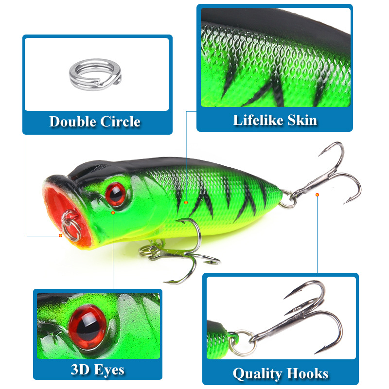 6pcs 6colors（opp bag）/5pcs 5co - Fishing Lure Popper บทวิจารณ์และราคา