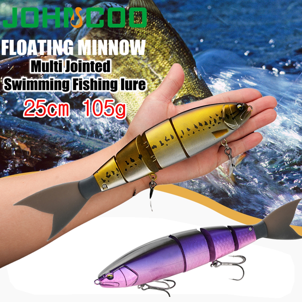 Johncoo Jointed Fishing Lure 2 - Fishing Lure Popper บทวิจารณ์และราคา