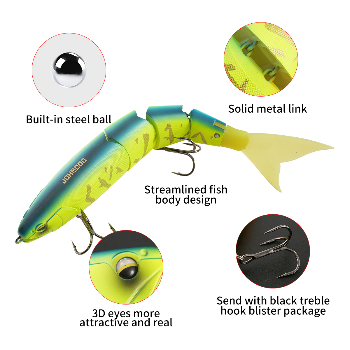 Johncoo Jointed Fishing Lure 2 - Fishing Lure Popper บทวิจารณ์และราคา