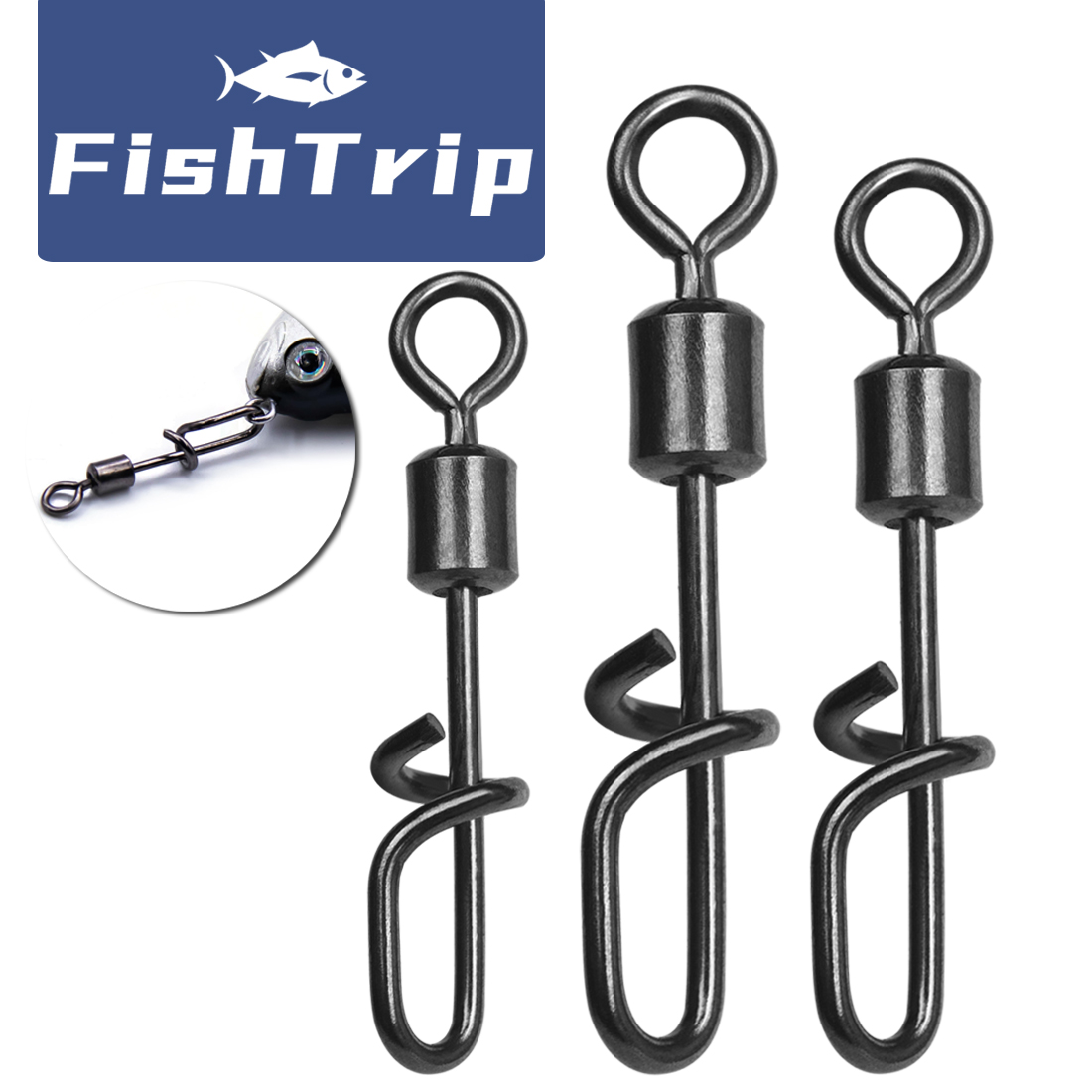 FishTrip Fishing Swivel Snap T - Fishing Lure Accessories บทวิจารณ์และราคา