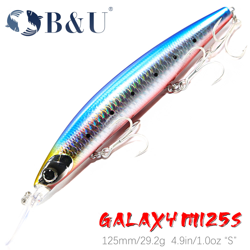 B&U 125mm Sinking Minnow Sea F - Fishing Lure Jerkbait บทวิจารณ์และราคา