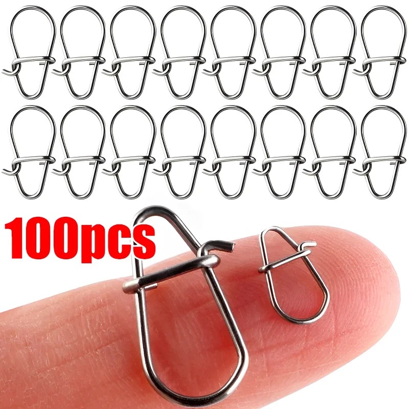 100PCS Stainless Steel Fishing - Fishing Lure Accessories บทวิจารณ์และราคา