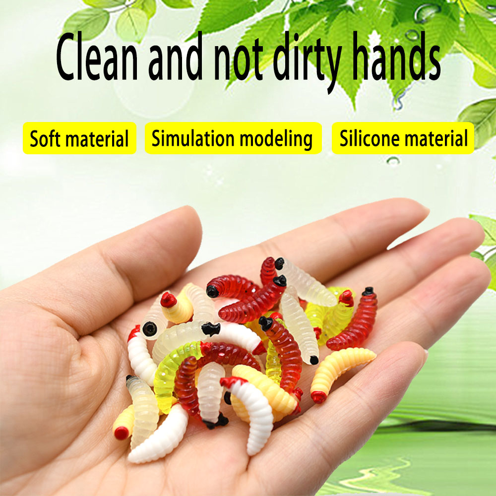 125Pcs Earthworm Fishing Bait  - Fishing Lure Soft Plastic บทวิจารณ์และราคา