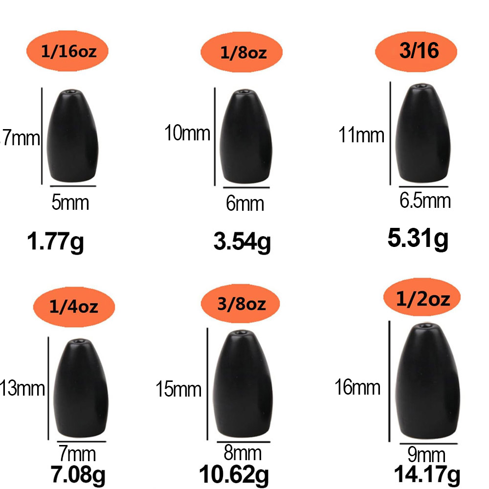Tungsten Steel Fishing Weights - Fishing Lure Accessories บทวิจารณ์และราคา