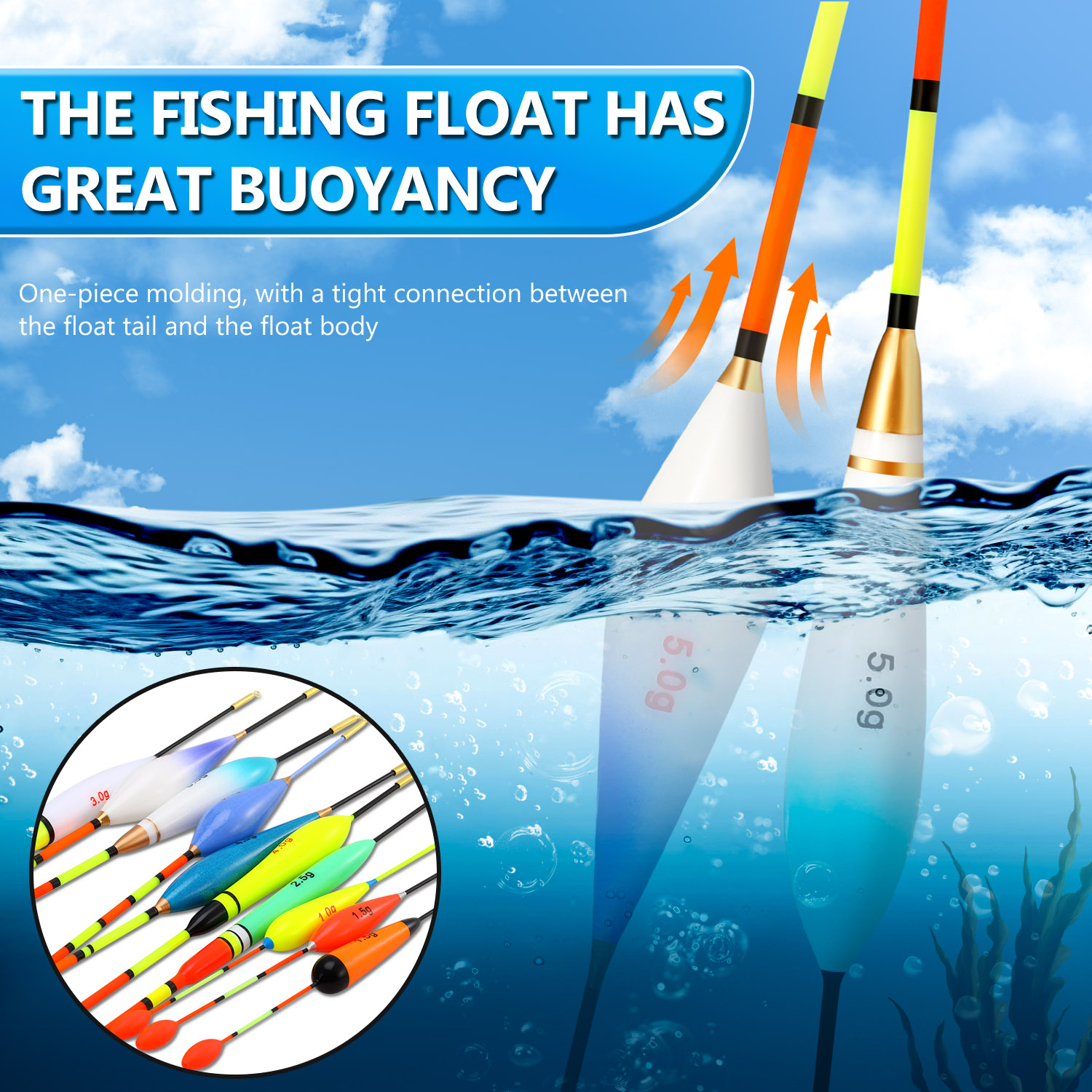 EVA Fishing Float Set 10pc 1.5 - Fishing Lure Topwater บทวิจารณ์และราคา