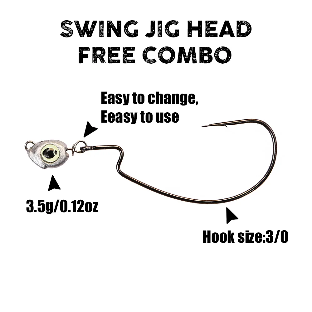 B&U Swing Jig head cheburashka - Fishing Lure Accessories บทวิจารณ์และราคา