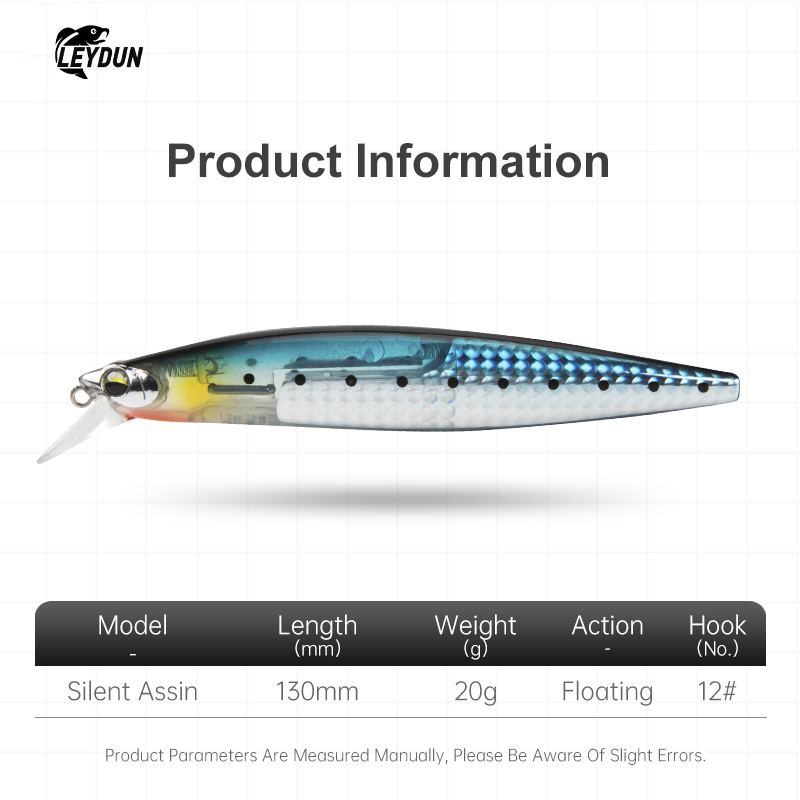 LEYDUN Floating Sea Bass Fishi - Fishing Lure Blade Bait บทวิจารณ์และราคา